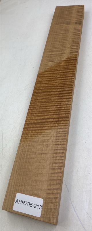 Neck Sycamore / European Maple, curly, roasted "Caramel" - Unique Piece #213